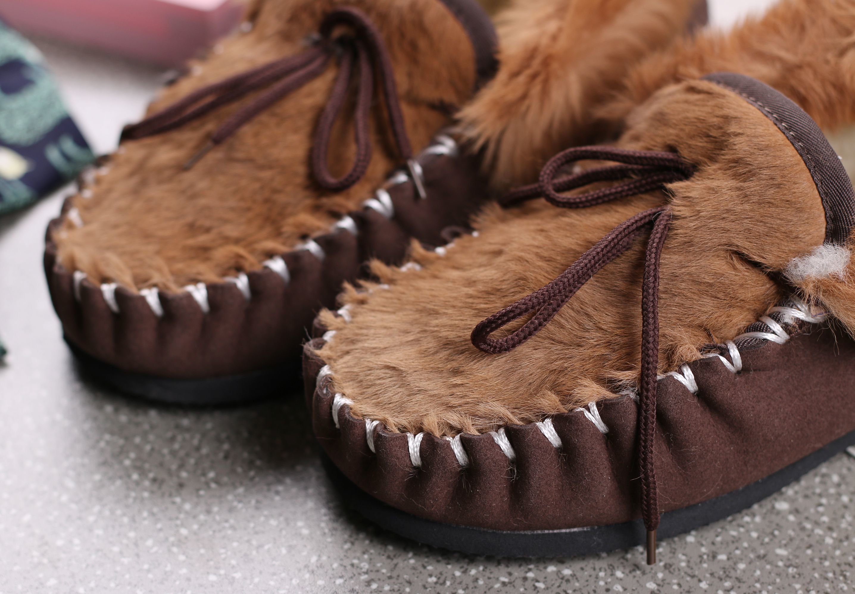 shoes made of Australian kangaroo fur upper with sheepskin shearling linng